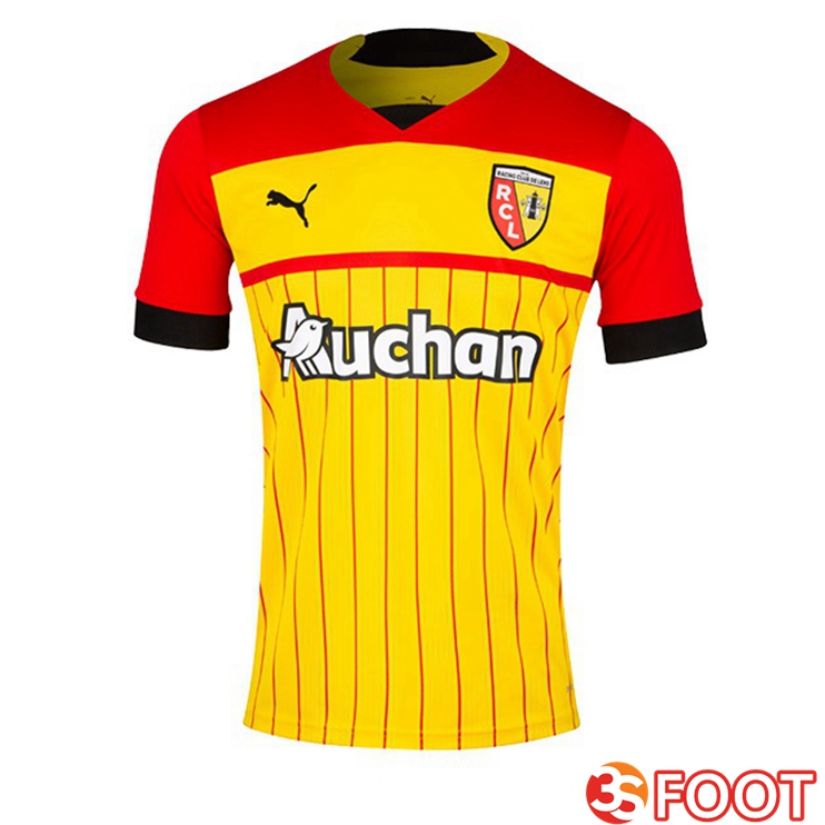 Promo Maillot De Foot RC Lens Domicile Jaune Rouge 22/23 Pas Cher